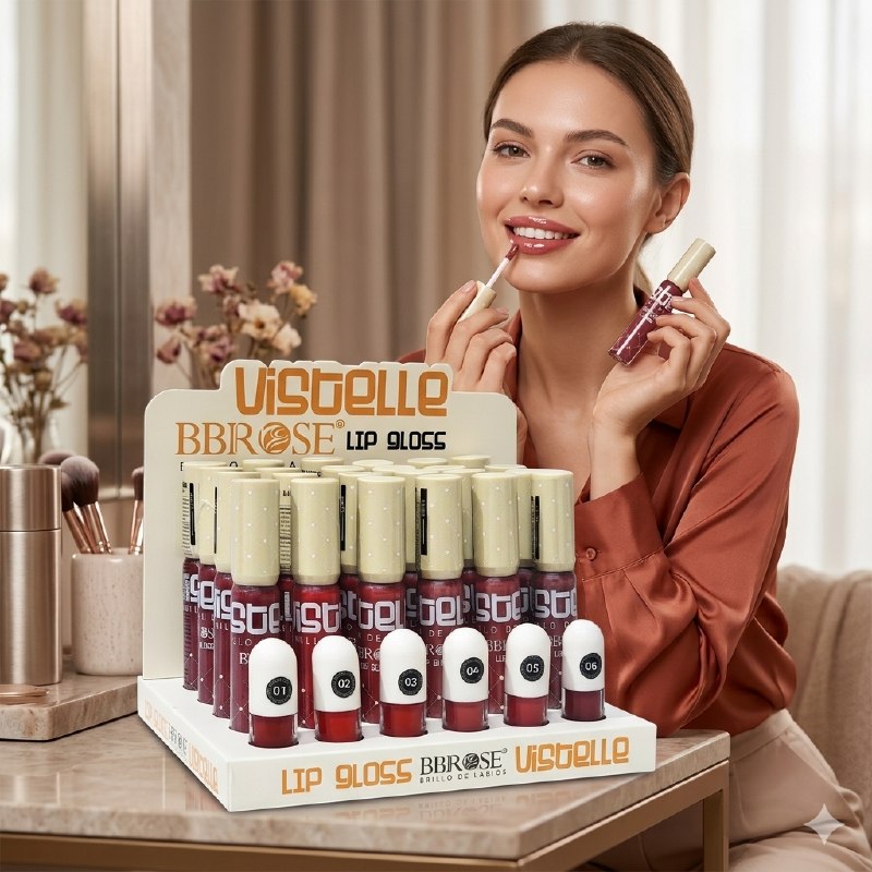 BRILLO LABIAL LIP DE ACABADO VIVO NO PEGAJOSO CON VITAMINA E BBROSE 10G