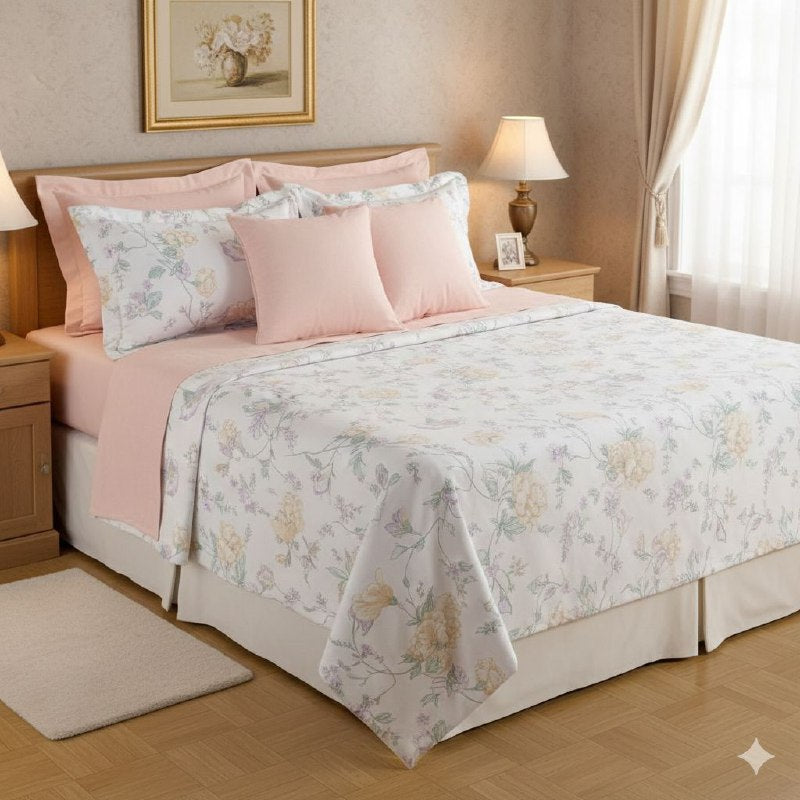 JUEGO DE SABANAS CAMERA DE 4 PIEZAS UNIPERSONAL BENELI HOME, 30 ESTILOS
