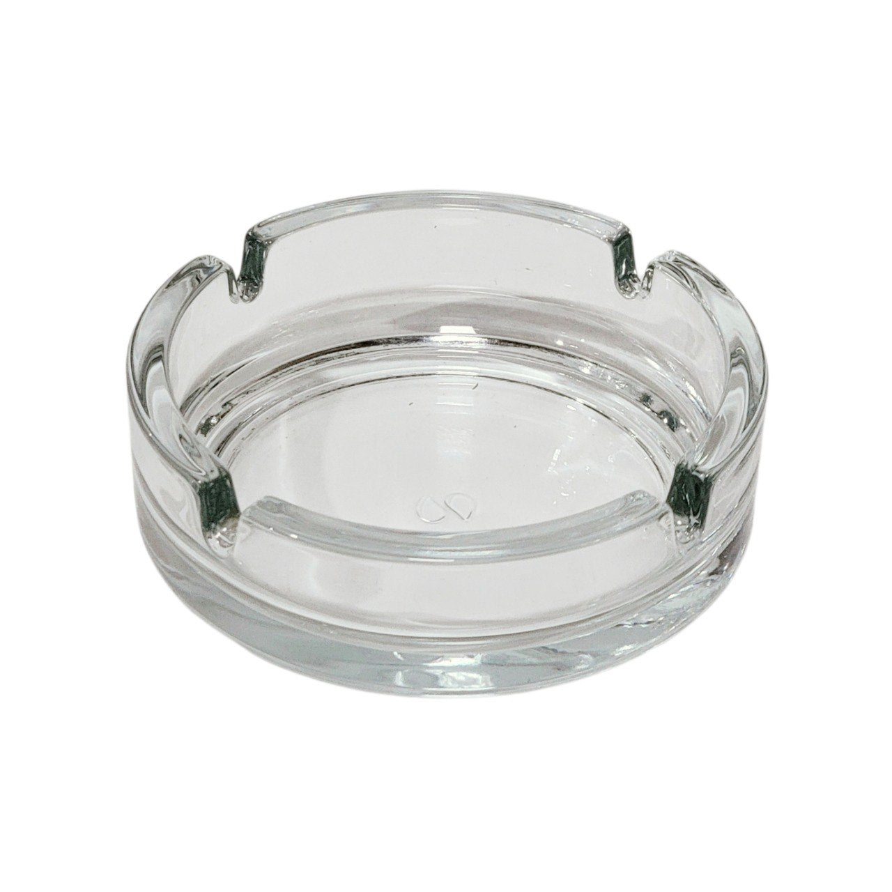 SET DE CENICEROS DE VIDRIO 2PCS PASABAHCE 107MM