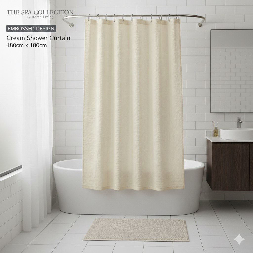 CORTINA PARA BAÑO THE SPA COLLECTION 180X180CM
