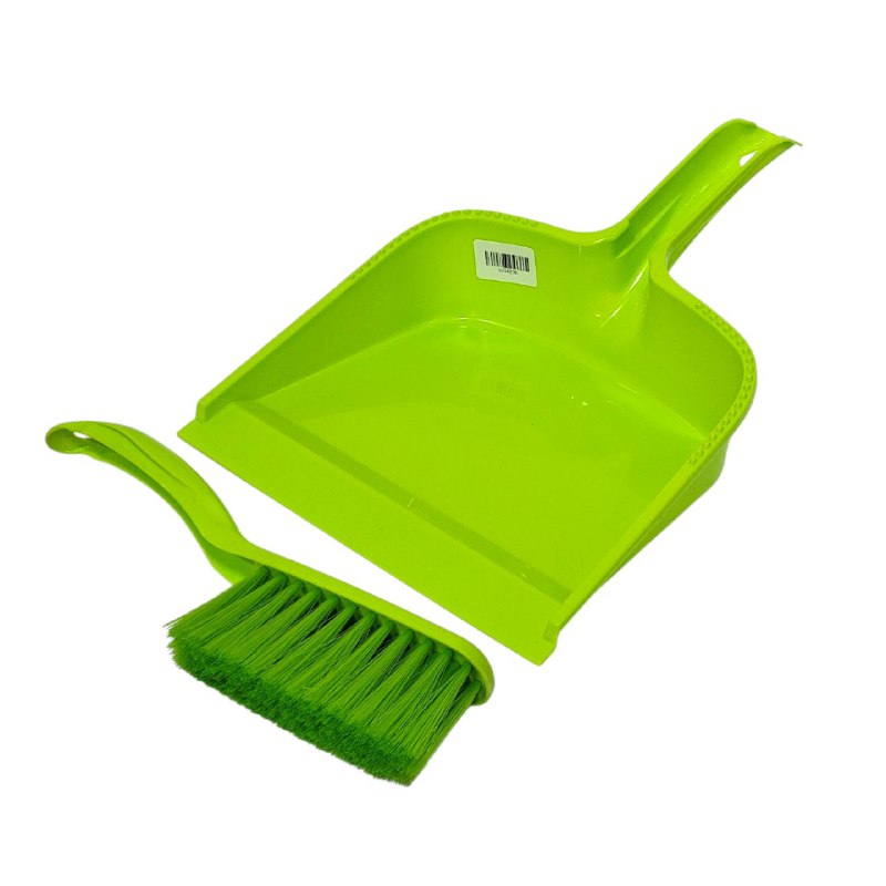 RECOGEDOR Y CEPILLO PARA RECOGER BASURA 21X35CM