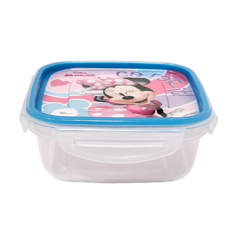 RECIPIENTE PANA PARA ALIMENTOS PARA NIÑAS CON DISEÑO DE MINNIE MOUSE KENDY 7X16X16CM