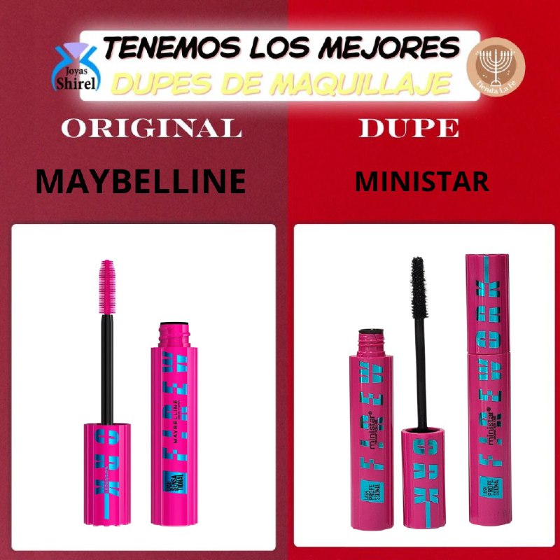 RIMEL DUPE DE MAYBELLINE PROFESIONAL APRUEBA DE AGUA Y LARGA DURACION MINISTAR 12ML