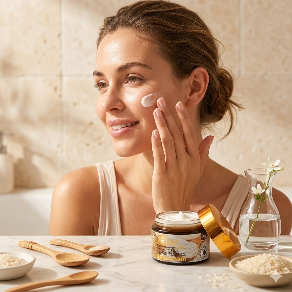 CREMA FACIAL DE DIA REPARADORA DE ARROZ ORGANICA RICE 55G