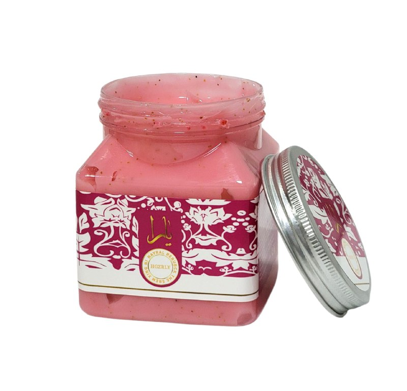 CREMA CORPORAL EXFOLIANTE DE BAYAS EQUILIBRANTE Y NUTRITIVA HGZRLY 350G (INSPIRADO EN  LATTAFA YARA CANDY)