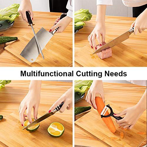 JUEGO DE CUCHILLOS DE COCINA, SET DE CUCHILLOS DE ACERO INOXIDABLE DE 9 PIEZAS UNIQUE GERMANY 2023 NEW ARRIVAL