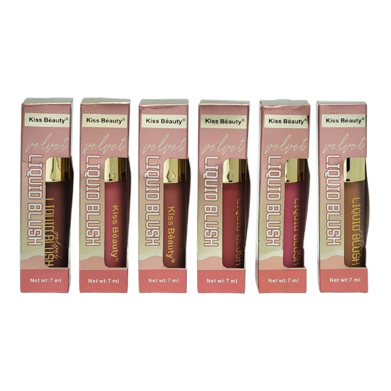 BLUSH LIQUIDO ACABADO MATTE FRESCO KISS BEAUTY 7ML DUPE DE RARE BEAUTY