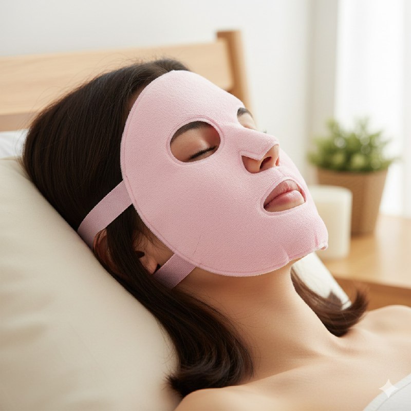 MASCARILLA FACIAL DE GEL REUTILIZABLE PARA TERAPIA DE FRIO Y CALOR 18X20CM