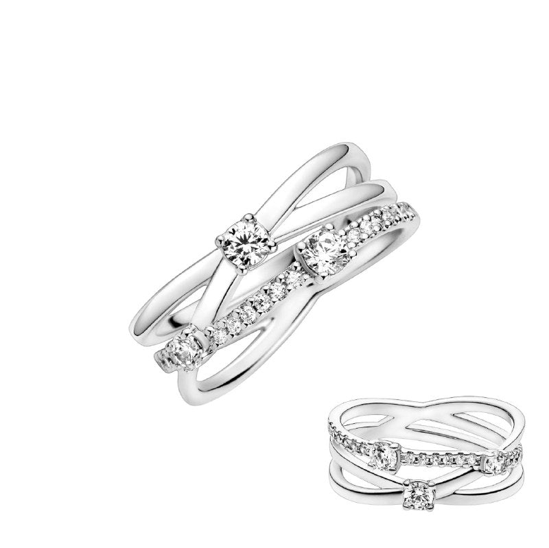 PANI1725 FORMA CIRCONES ENLAZADOS PLATA 9.25