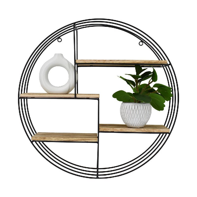 DECORACION ESTANTE DECORATIVO DE METAL PARA PARED 50X50CM