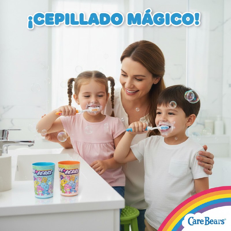 CEPILLO DE DIENTES EN SET DE HIGIENE BUCAL PARA NIÑOS CEPILLO, PROTECTOR Y VASITO CARE KIT, 4 ESTILOS