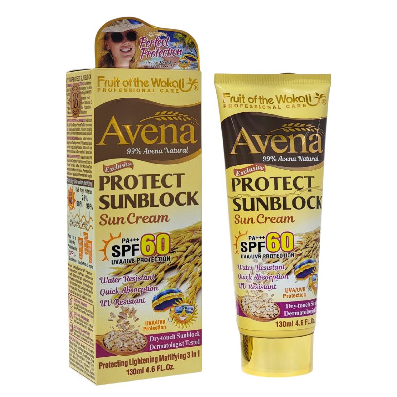 PROTECTOR SOLAR EN CREMA RESISTENTE AL AGUA SPF60 DE RAPIDA ABSORCION FRUIT OF THE WOKALI 130ML