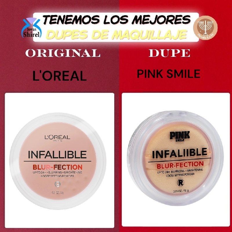 ILUMINADOR EN POLVO DE LARGA DURACION RESISTENTE AL AGUA PINK SMILE 10G DUPE DE LOREAL