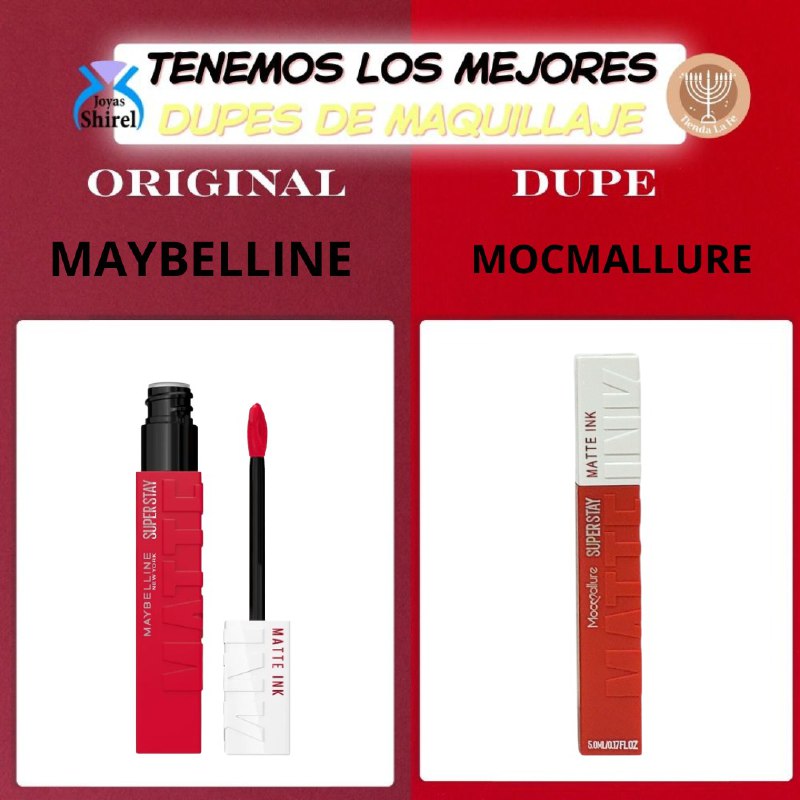 BRILLO LABIAL DUPE DE MAYBELLINE, COLOR SENSACIONAL DURADERO Y HERMOSO EN SET DE 12 PIEZAS MOCALLURE