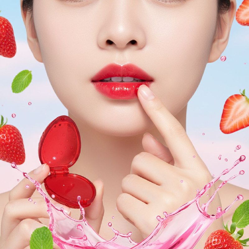 BALSAMO LABIAL DE FRESA HIDRATANTE CON AROMA NATURAL