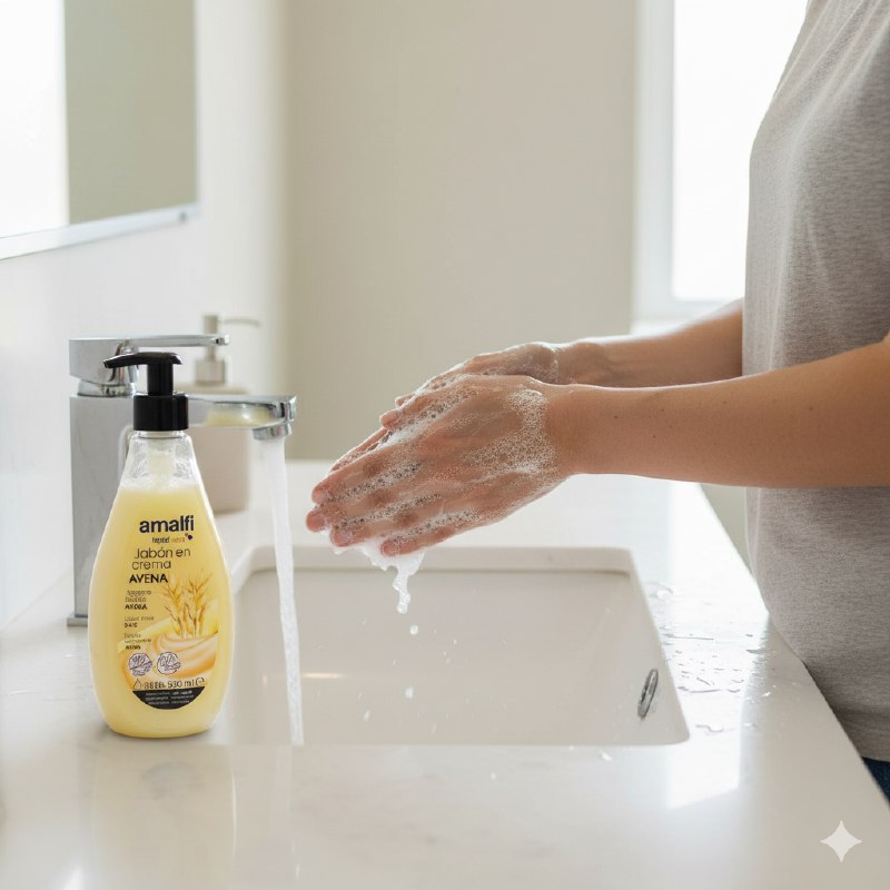 JABON DE MANOS CON AROMA A AVENA SUAVIZANTE AMALFI 500ML