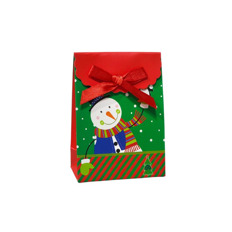 BOLSA DE REGALO NAVIDEÑA PEQUEÑA XXS 7CMX10CM, 15 ESTILOS