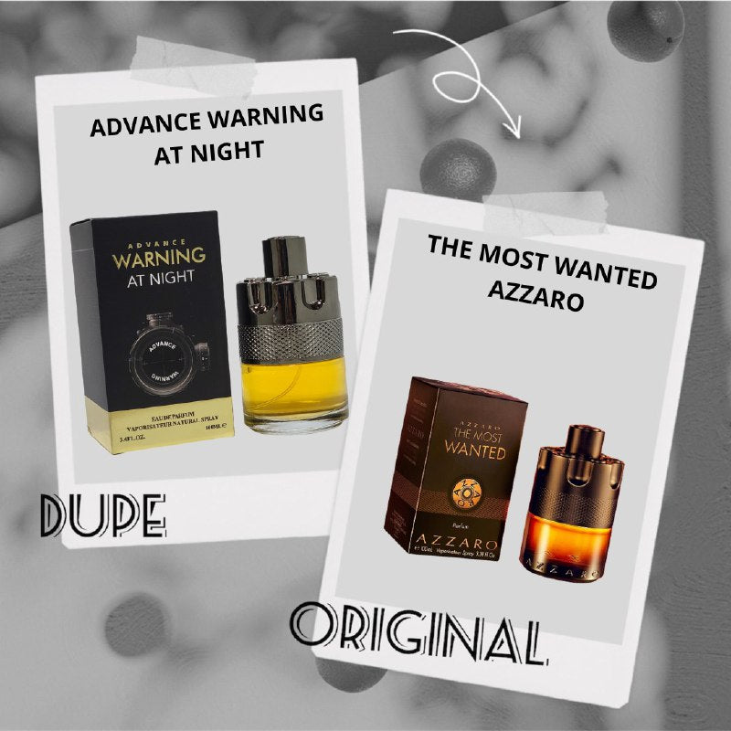 ADVANCE WARNING AT NIGHT LOVALI EDP 100ML (H) (AROMA SIMILAR AZZARO THE MOST WANTED PARFUM)