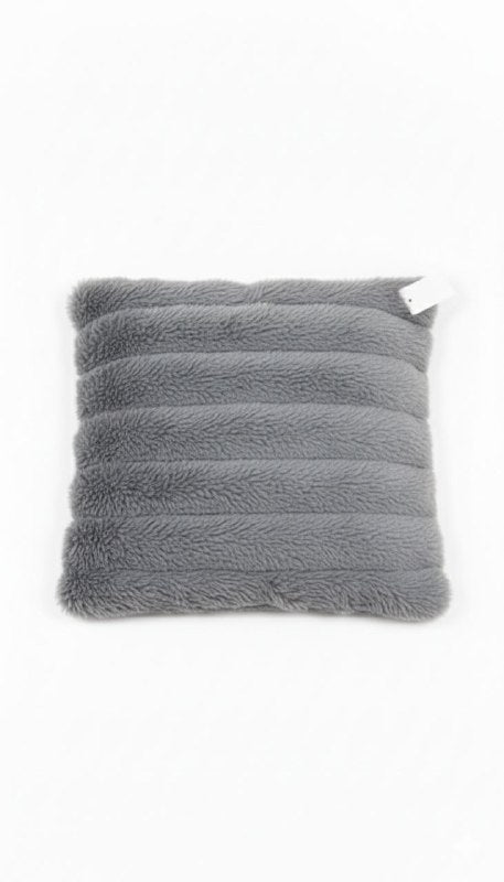 COJIN ALMOHADA ELEGANTE ULTRA SUAVE Y PELUDA DE FELPA SINTETICA, 5 COLORES