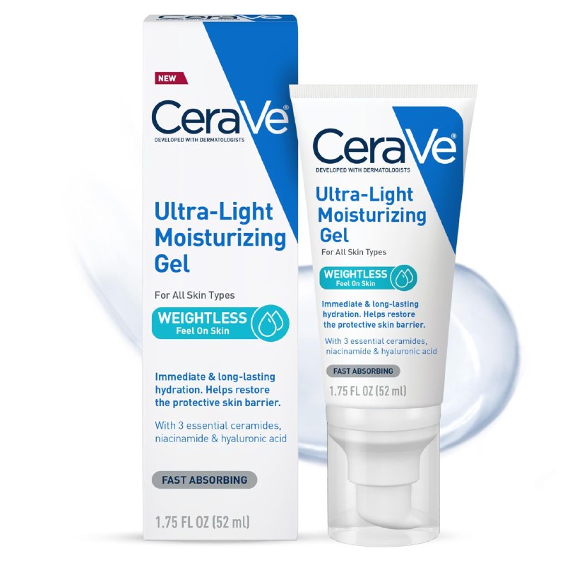 CREMA FACIAL EN GEL DE RAPIDA ABSORCION DE ACIDO HIALURONICO HIDRATANTE CERAVE 52ML