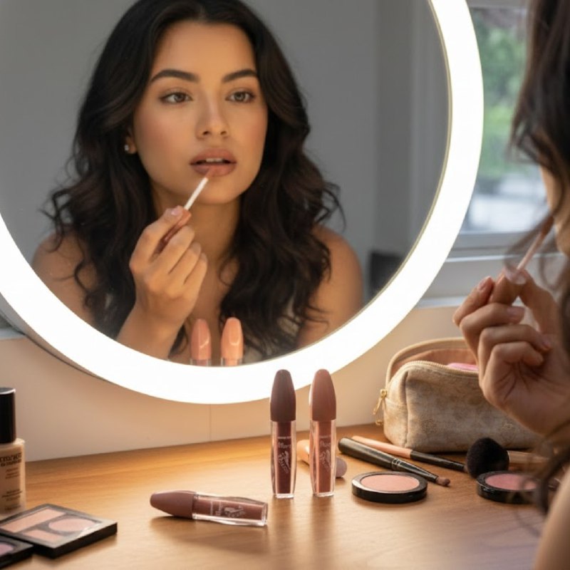 BRILLO LABIAL MATTE, LABIOS MAS VOLUMENOS Y HERMOSOS, RESISTENTE AL AGUA 6 TONOS ROMANTIC RAIN