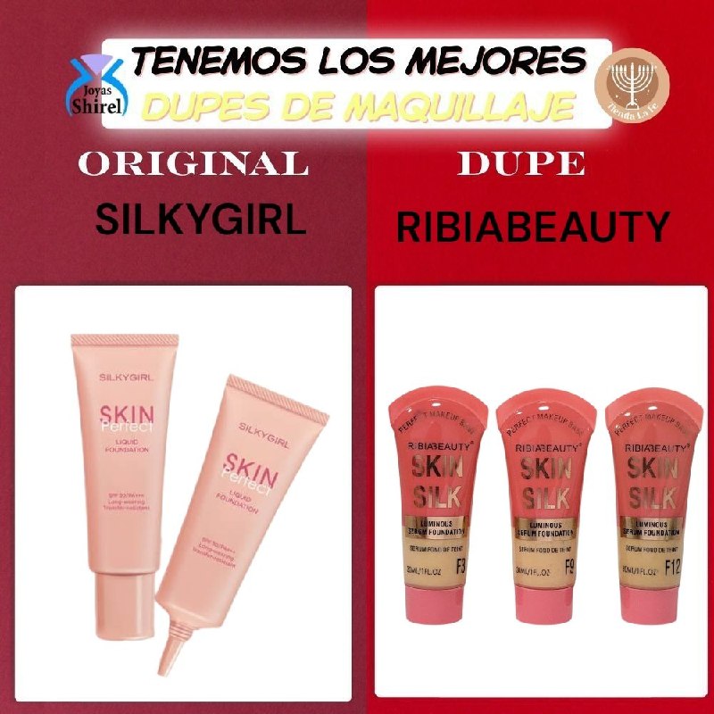 BASE DE MAQUILLAJE LIQUIDA SUERO LUMINOSO RIBIABEAUTY 30ML DUPE DE SILKYGIRL