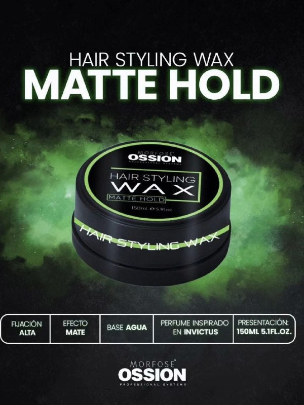 CERA PARA EL CABELLO DE FIJACION CON ACABADO MATTE MORFOSE OSSION 150ML