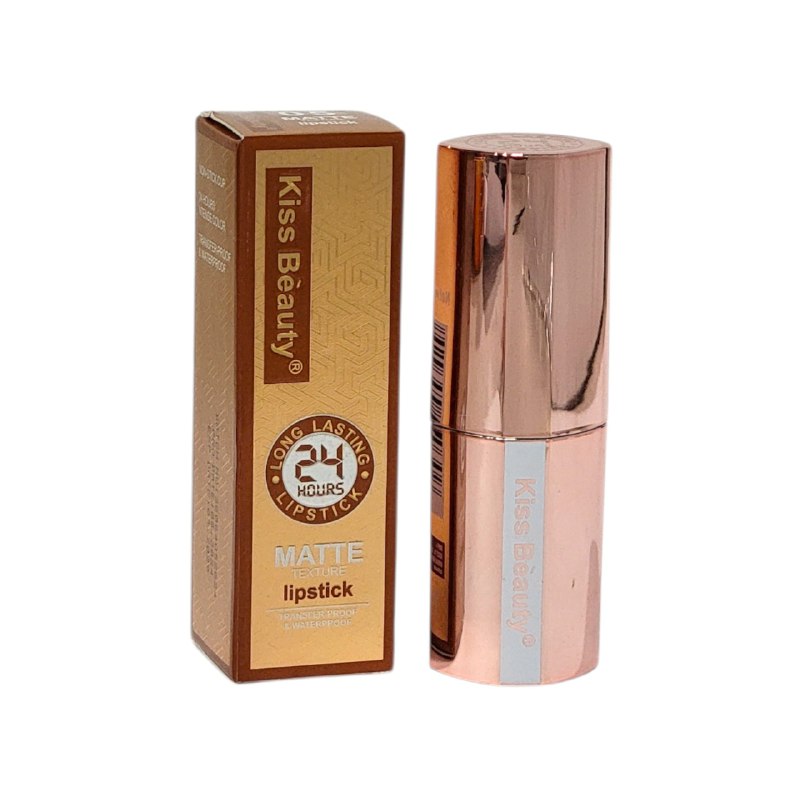 BRILLO LABIAL MATTE COLOR INTENSO DE LARGA DURACION APRUEBA DE AGUA KISS BEAUTY 3.5G