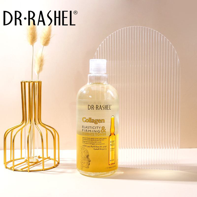 TONICO FACIAL ILUMINADOR Y REAFIRMANTE CON ESENCIA DE COLAGENO DR RASHEL 500ML