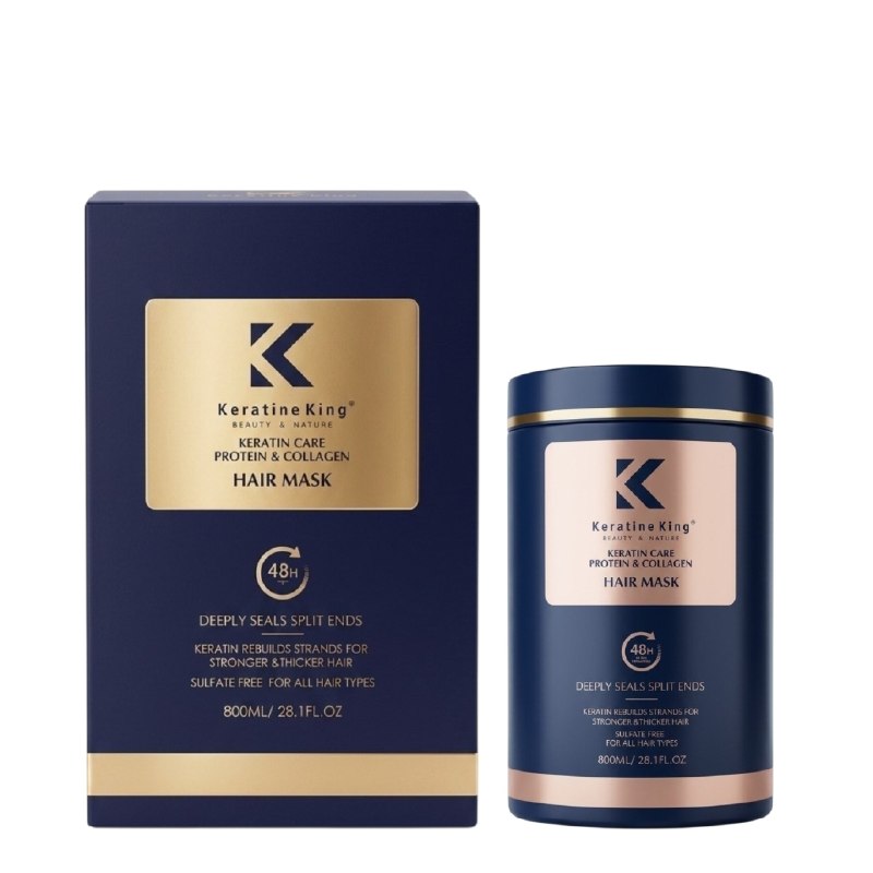MASCARILLA CAPILAR DE TRATAMIENTO INTENSIVO DE PROTEINA Y COLAGENO KERATINE KING 800ML