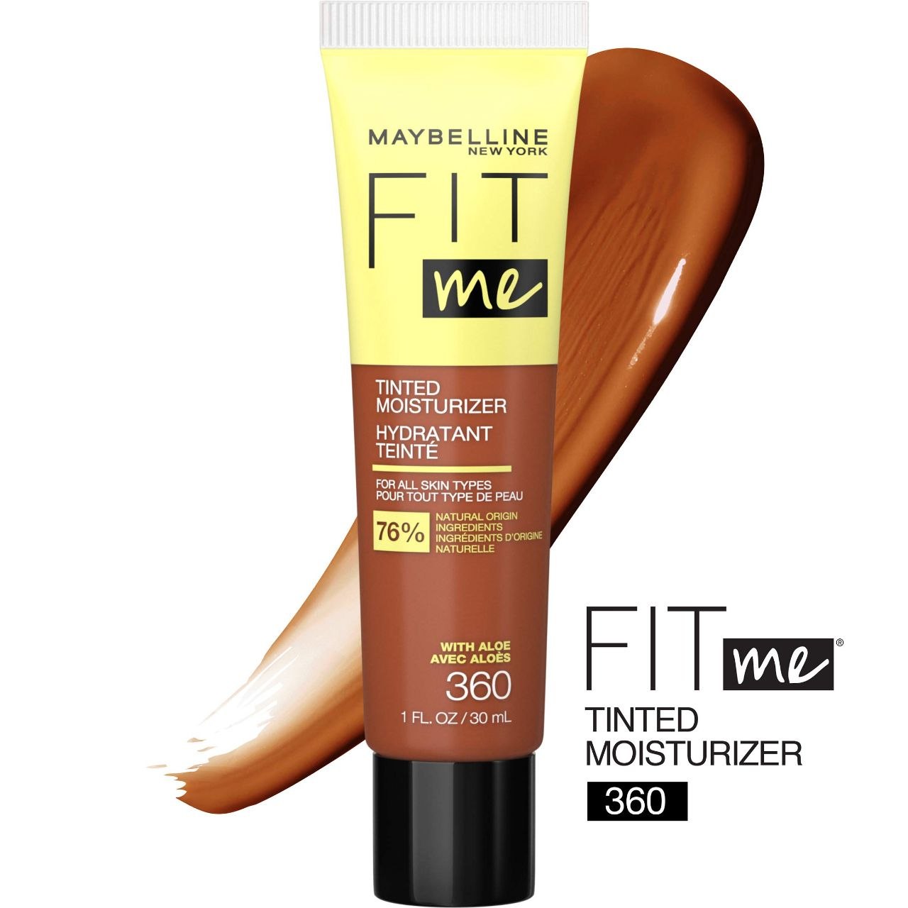 BASE DE MAQUILLAJE EN CREMA HIDRATANTE CON COLOR TONO 360 MAYBELLINE 30ML