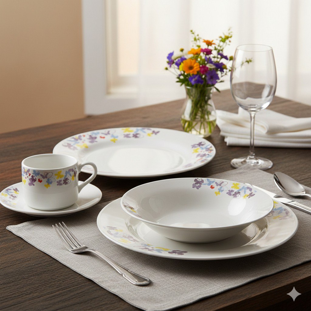 PLATOS JUEGO DE VAJILLA DE 20 PIEZAS ROYAL LINE COLLECTION