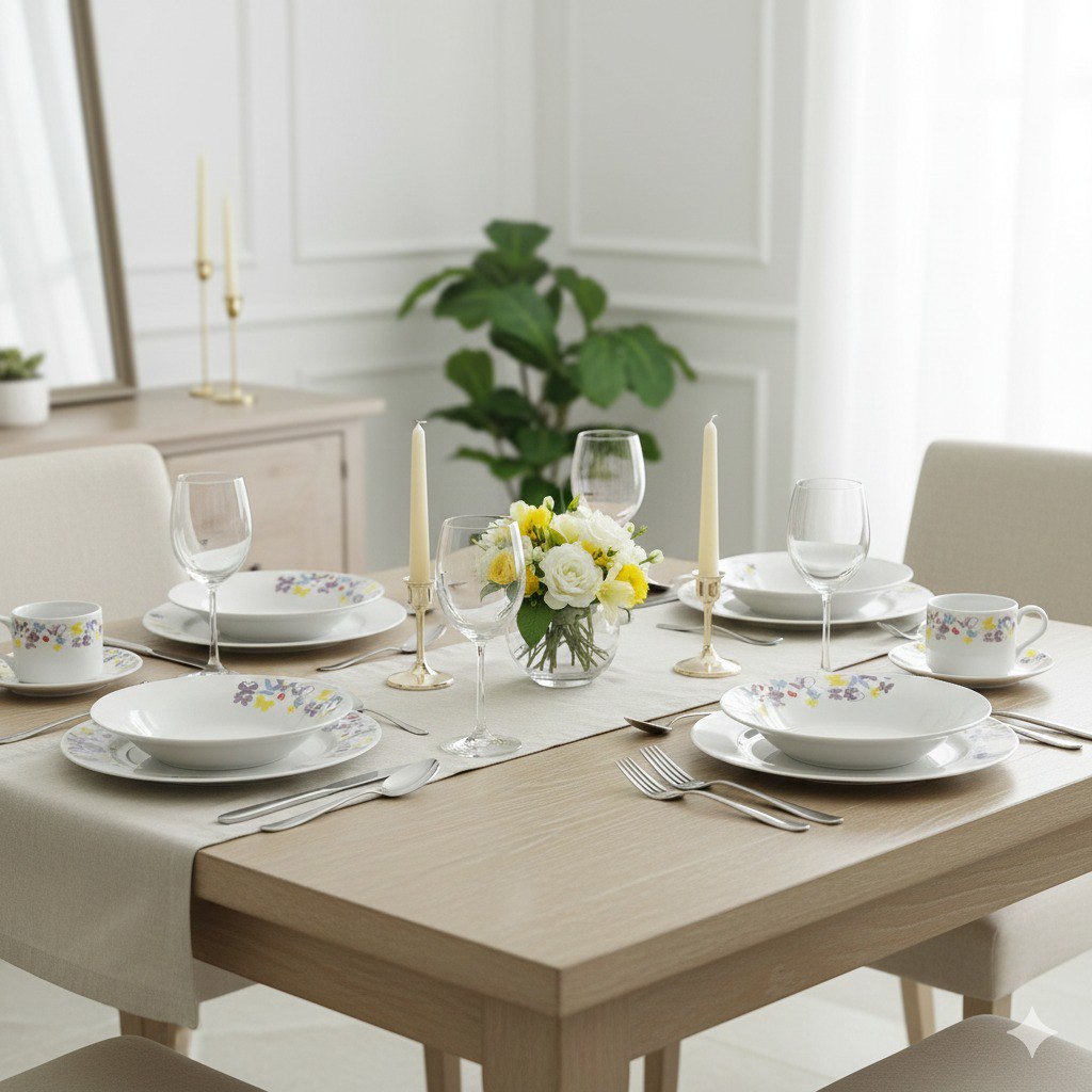 PLATOS JUEGO DE VAJILLA DE 20 PIEZAS ROYAL LINE COLLECTION