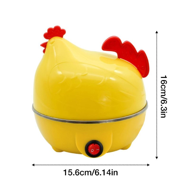 MAQUINA HERVIDORA DE HUEVOS, HUEVERA ELECTRICO HUEVOS AL VAPOR DISEÑO DE GALLINA EGG POACHER