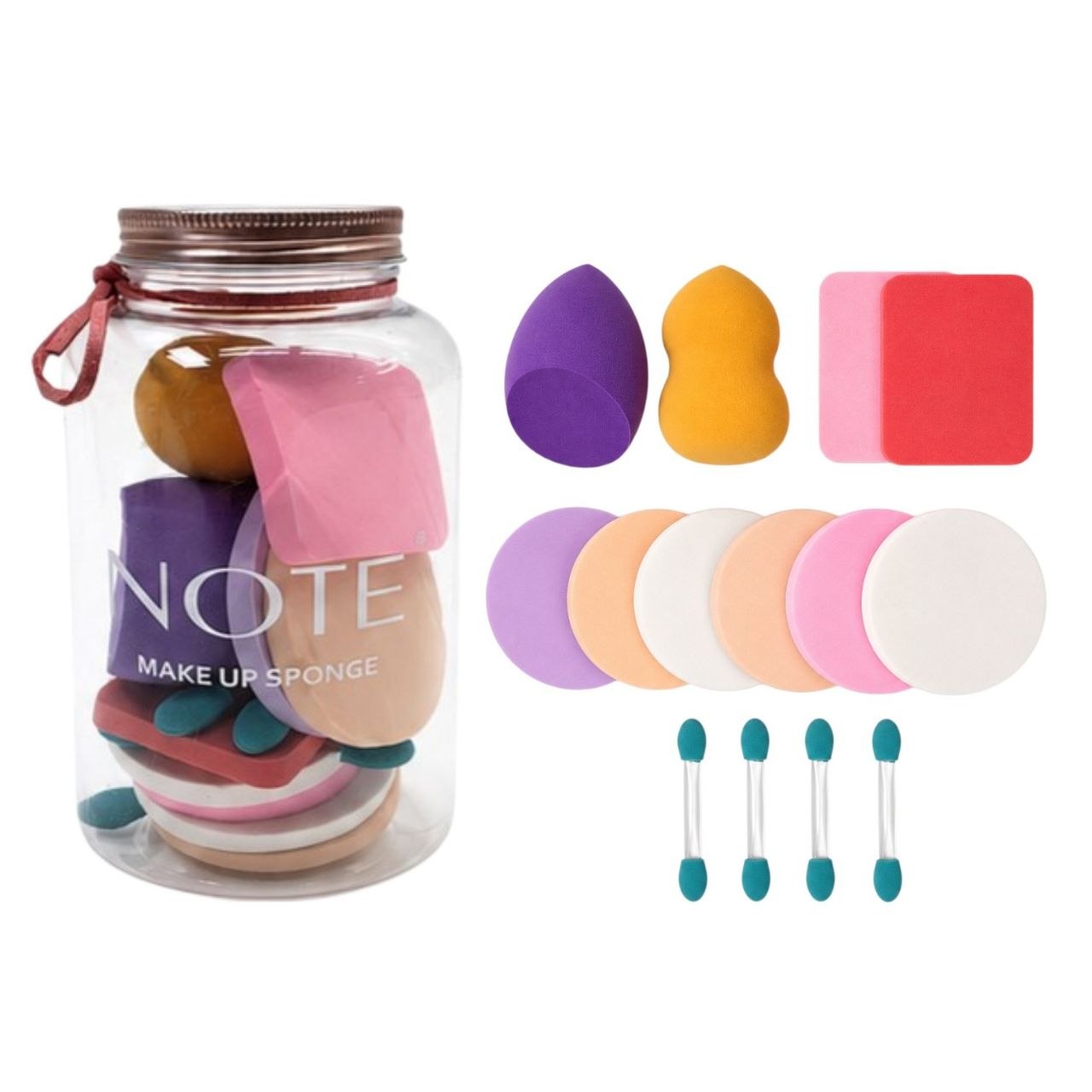 SET DE ESPONJAS PARA MAQUILLAJE 13PCS