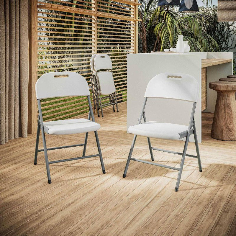 SILLA PLEGABLE DE PLASTICO PORTATIL REFORZADA CAPACIDAD 350LBS