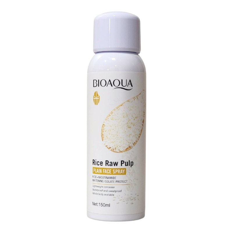 SPRAY FACIAL LISO HIDRATANTE Y PROTECTOR CON EXTRACTO DE PULPA CRUDA DE ARROZ Y NIACINAMIDA BIOAQUA 150ML