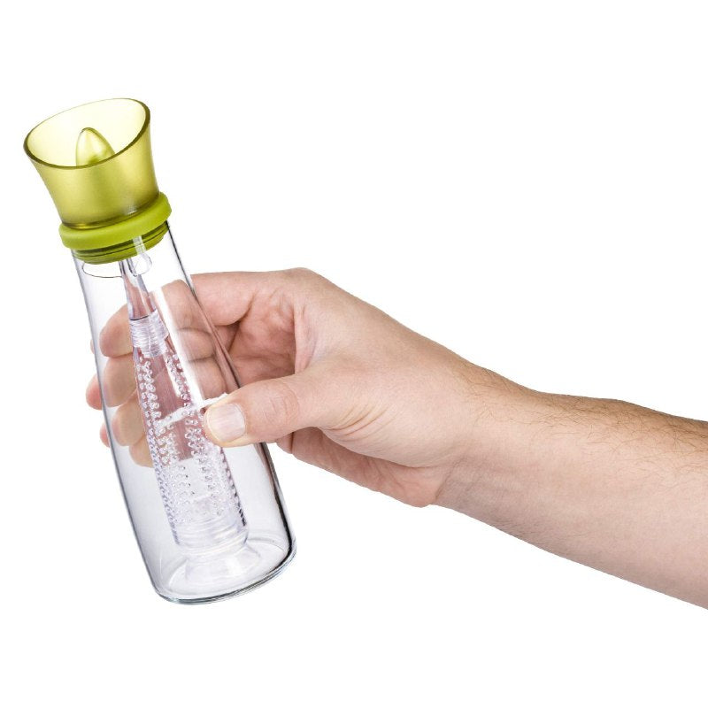 BOTELLA DISPENSADORA DE ACEITE AROMATIZADO CON ESPECIAS, AJOS,ETC DE VIDRIO BOROSILICATO, SILICONA FLEXIBLE Y PLASTICO RESISTENTER GLASS OIL BOTTLE 500ML