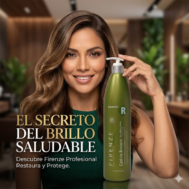 SHAMPOO HIDRATANTE, NUTRITIVO Y REPARADOR DE CUTICULA DEL CABELLO FIRENZE 1L