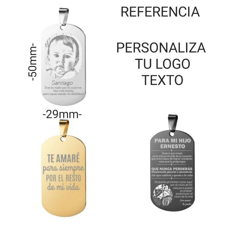 DIJE1525D FORMA PLACA PERSONALIZABLE