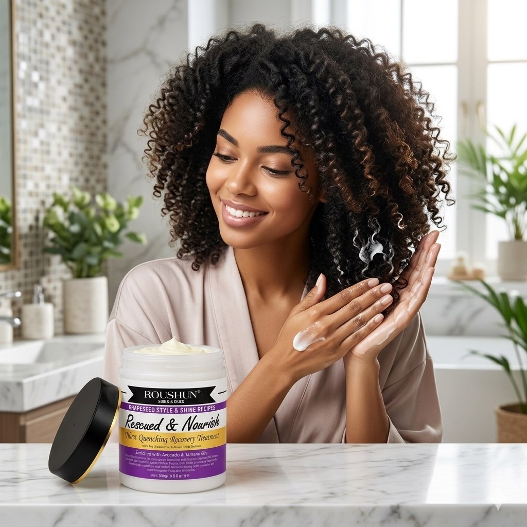 TRATAMIENTO CAPILAR PROPORCIONAR HIDRATACIÓN Y NUTRICIÓN MEJORAR LA APARIENCIA GENERAL DEL CABELLO ROUSHUN  500GM