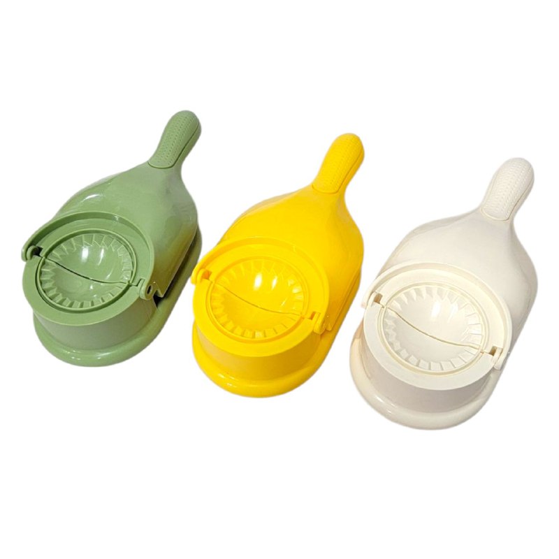 MAQUINA MANUAL 2 EN 1 PARA HACER EMPANADAS, PASTELITOS Y DUMPLING, FACIL DE USAR, 3 COLORES
