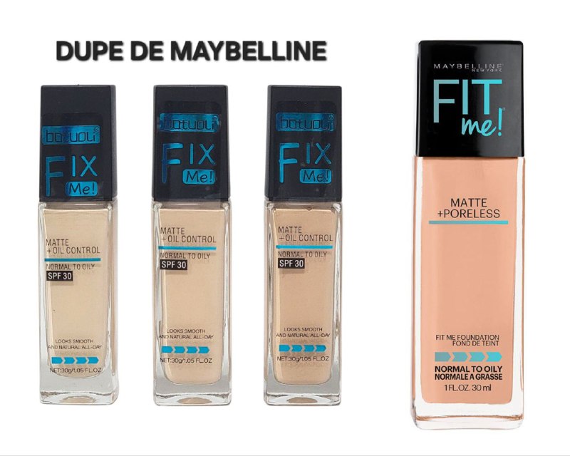 BASE DE MAQUILLAJE LIQUIDA MATTE, BATUOLI 30G (DUPE DE MAYBELLINE)  CONTROL DE GRASA SPF30, FORMULADA CON SUERO HIDRATANTE PARA PIELES SENSIBLES, UNIFORMA EL TONO DE LA PIEL