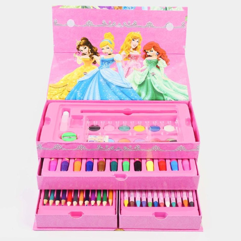 ESTUCHE DE ARTE PRINCESAS 54 PIEZAS