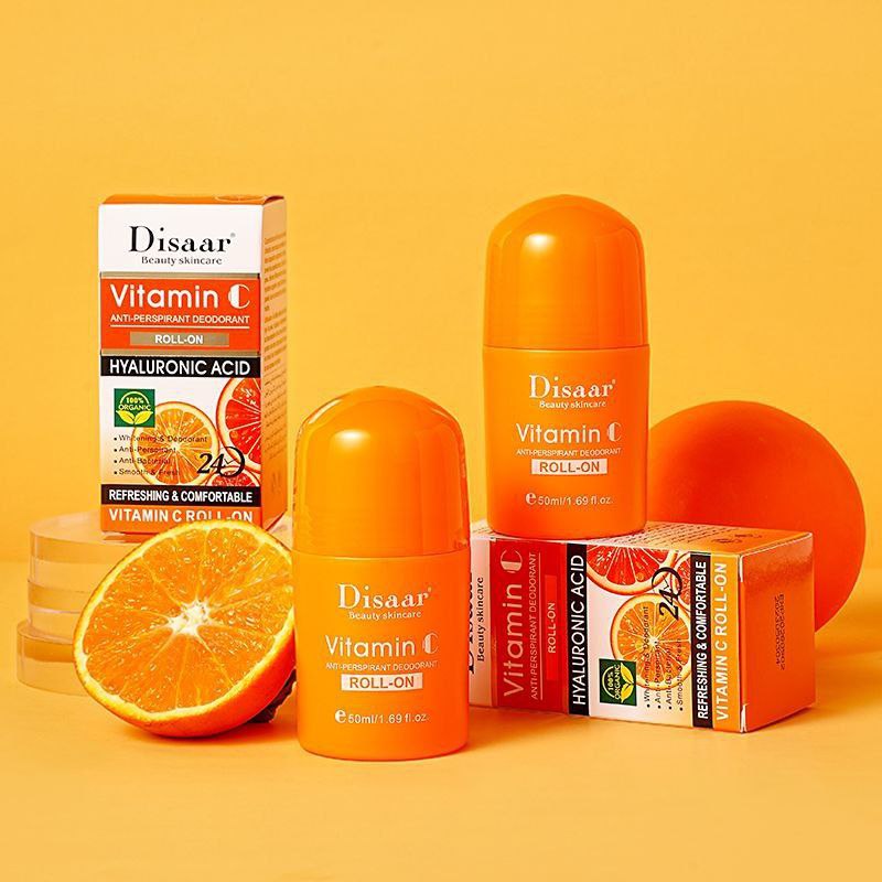 DESODORANTE ROLL-ON BLANQUEADOR CON VITAMINA C Y ACIDIO HIALURONICO DISAAR 50ML