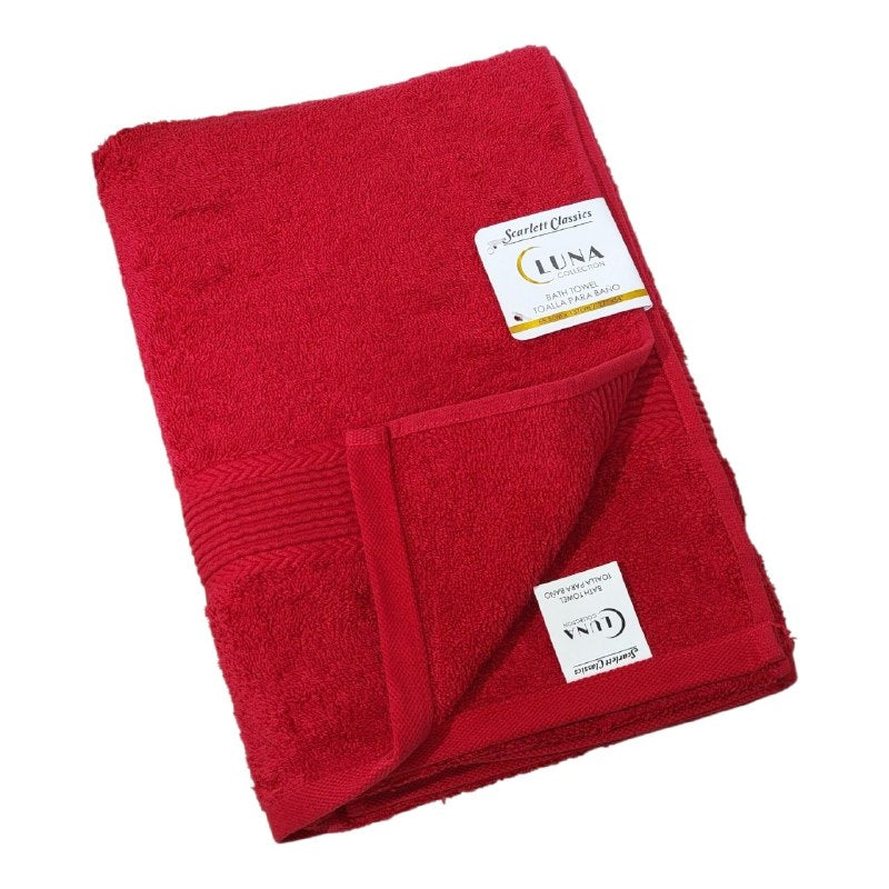 TOALLA PARA BAÑO DE CUERPO PREMIUM DE ALTA DENSIDAD 100% ALGODON SCARLETT CLASSICS 68X137CM