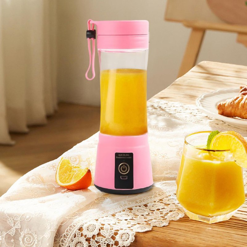 MAQUINA LICUADORA PORTATIL RECARGABLE TAMAÑO PEQUEÑO HM-03 380ML