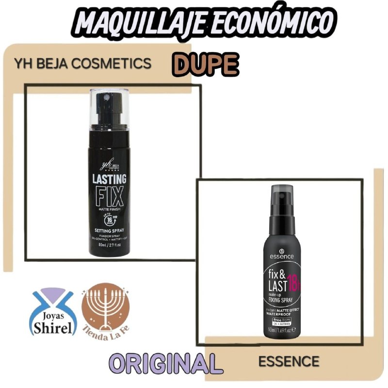 SPRAY FIJADOR DE MAQUILLAJE ALTA DURACION CONTROL DE GRASA YH BEJA COSMETICS 80ML