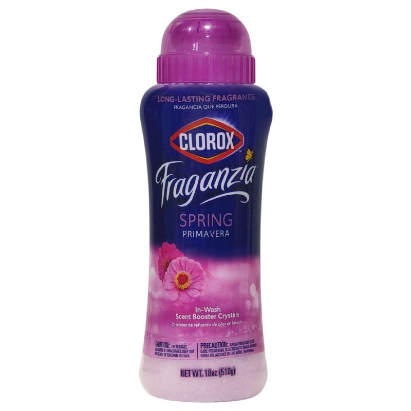 PERLAS AMBIENTADORAS PARA LAVAR ROPA POTENCIADOR DE AROMA A PRIMAVERA CLOROX FRAGANZIA 510G