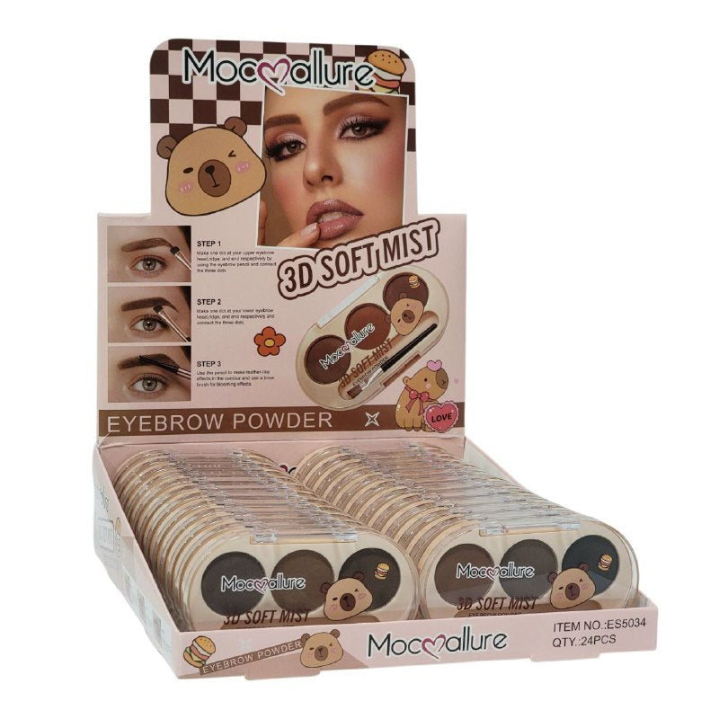 POLVO PARA CEJAS 3D, 2 TONOS  MOCMALLURE 4.5G